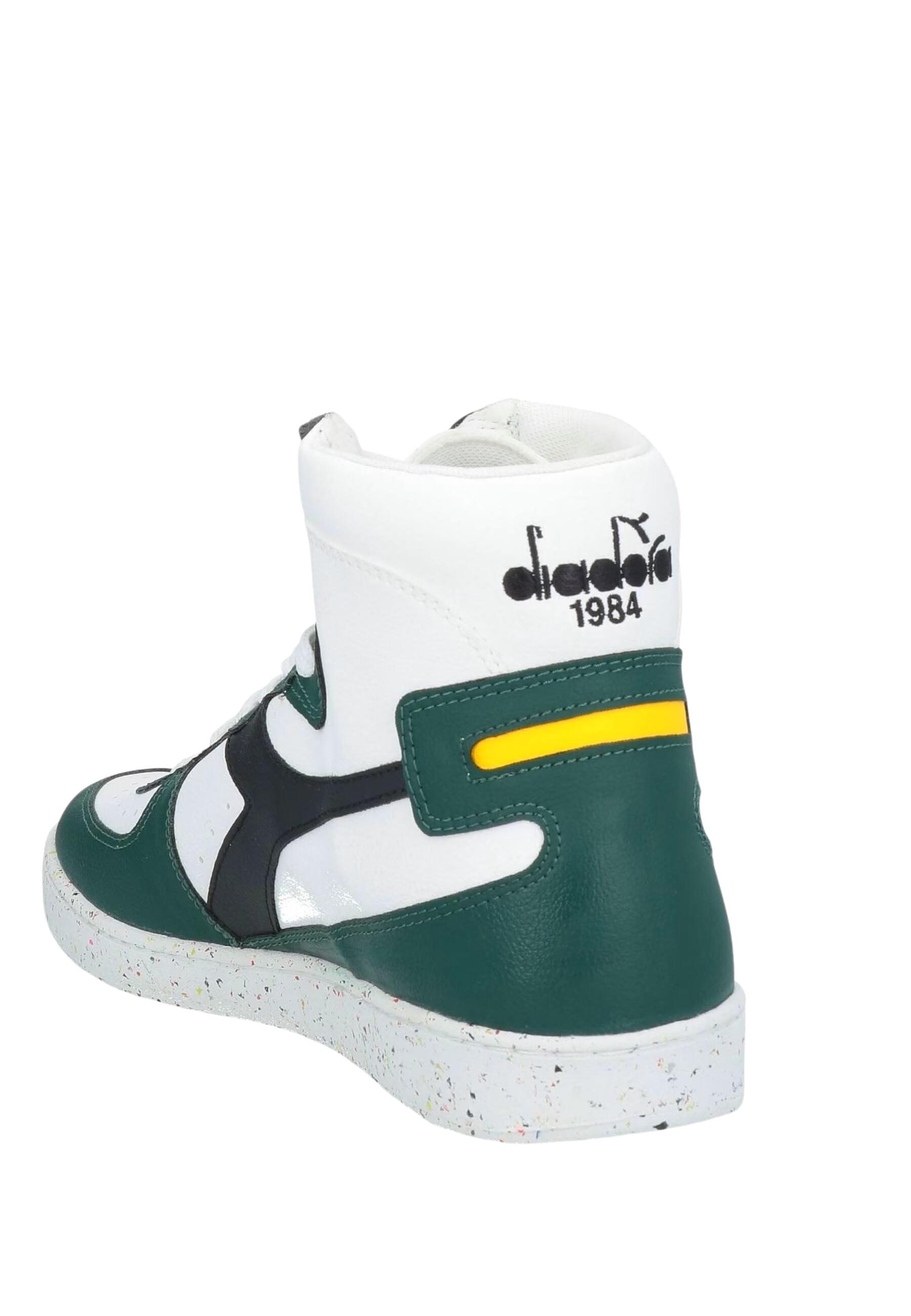 Sneaker haute Diadora MI BASKET 2030 C2577 vert 3/4