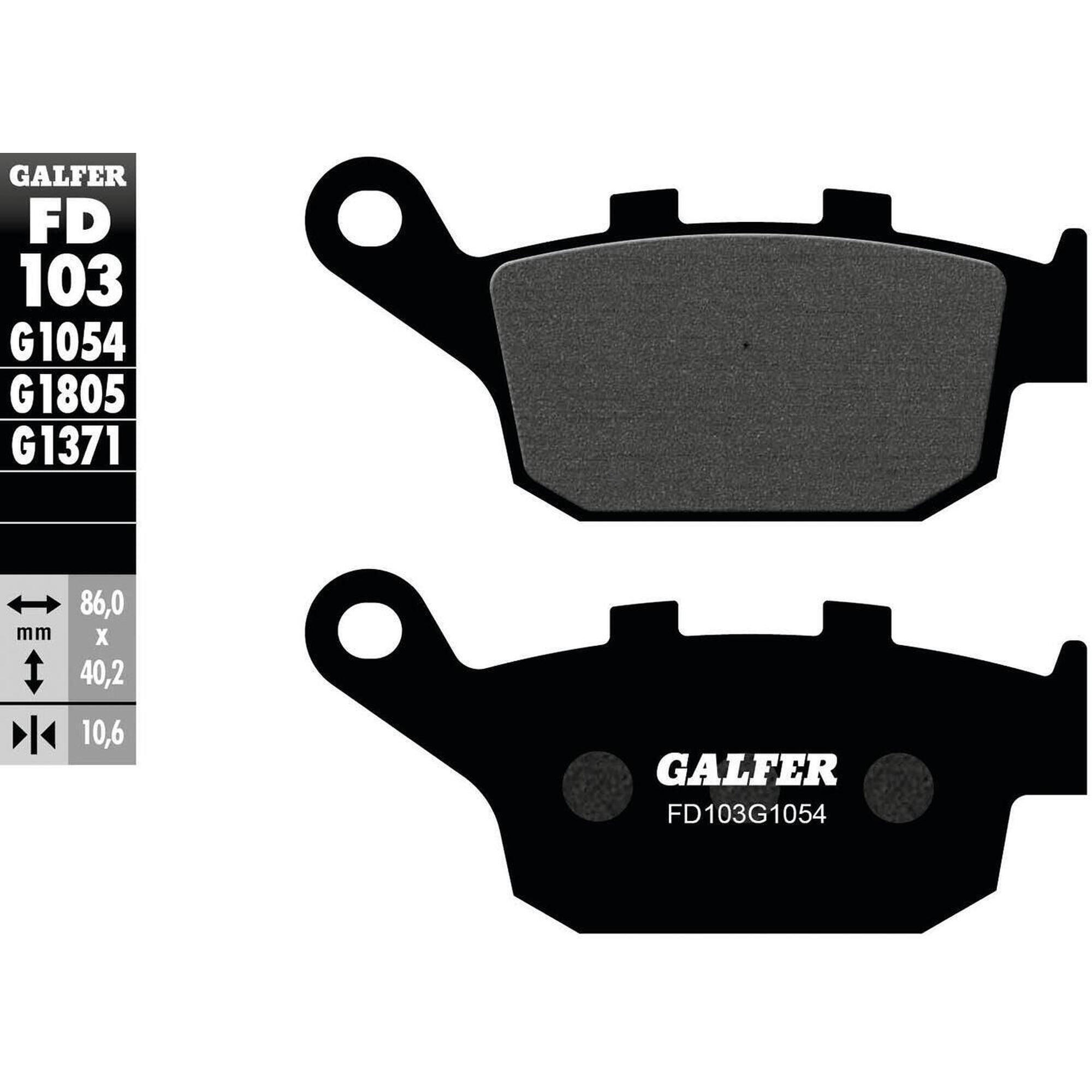 Organiczne klocki hamulcowe Galfer FD103 G1054 do rowerów