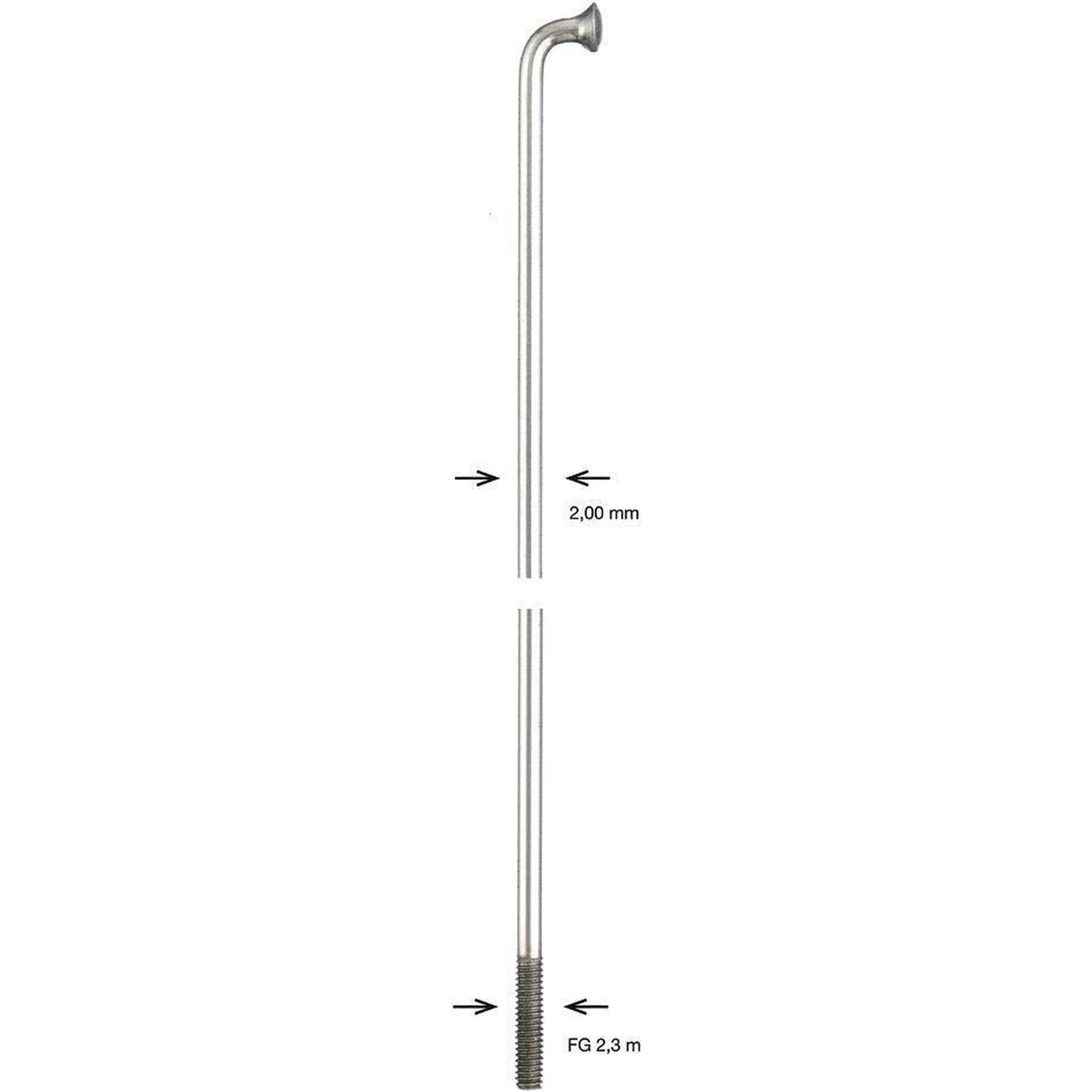 Alpina - Alpina Spaak Spoke Zinc 2x300 Mm - Rayon Roue - 300 Mm - Decathlon