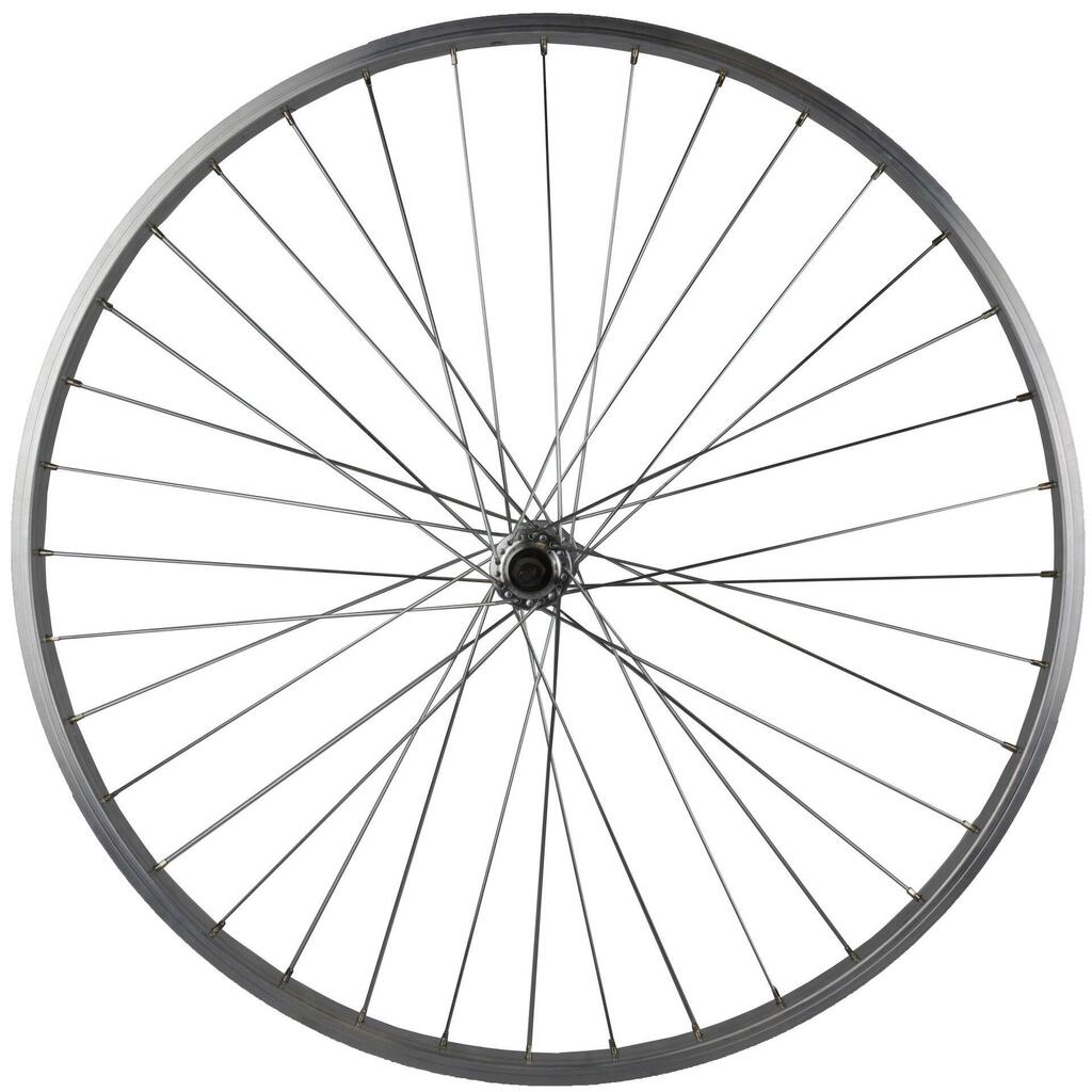 Roland Front Wheel P24 28 Inch 36G Aluminium Silver with Fixed Axle