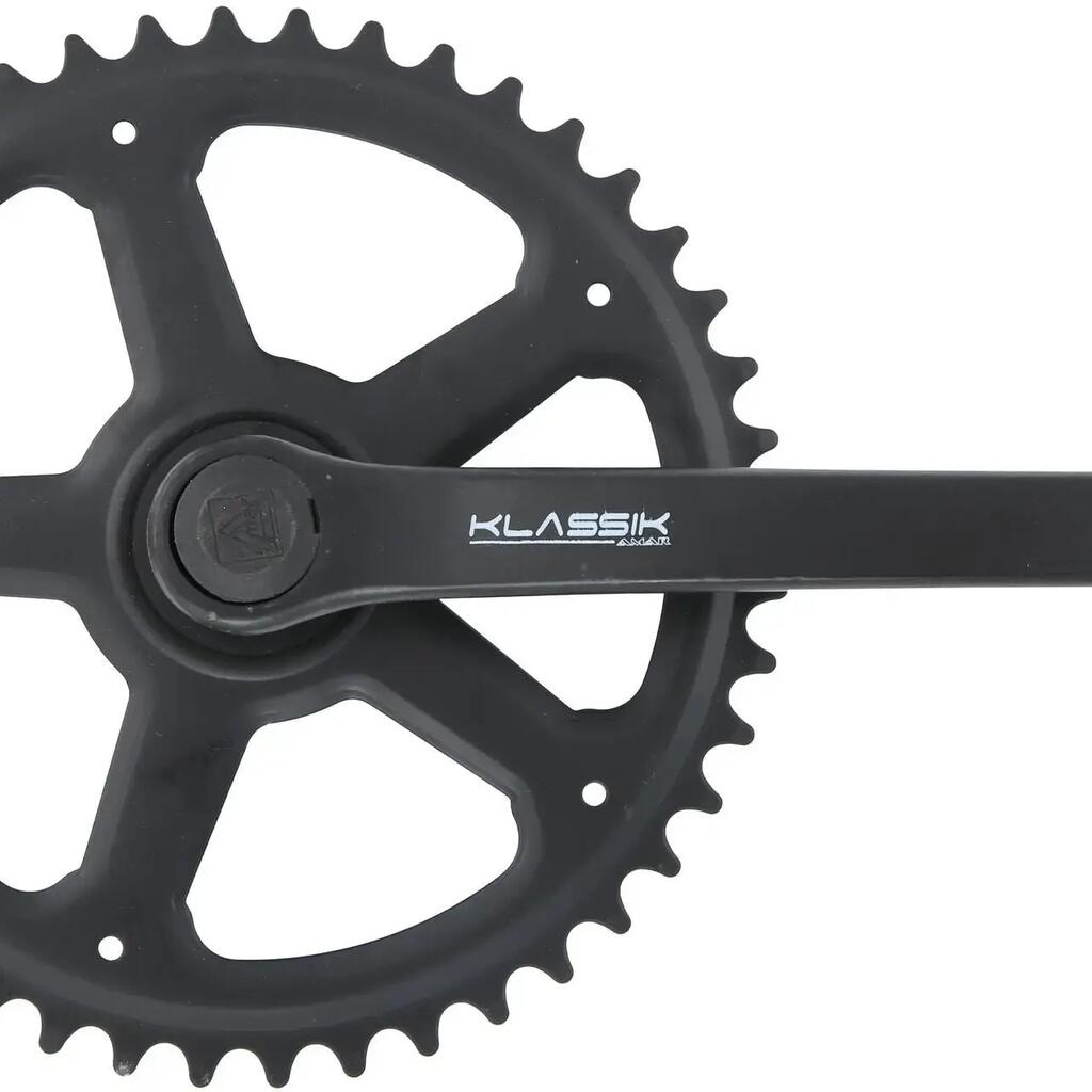 Pieper MP Crankset 36T, 1-Speed, 125 mm, Steel.