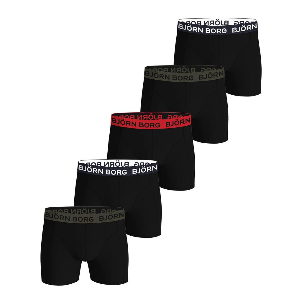 Boxer shorts Men Pack of 5 Figure hugging-Cotton Stretch Trunks Big Logo 5P