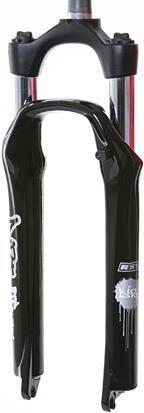 Rst Zawieszenie Widelec Rowerowy 80 mm 26" Czarne Błyszczące