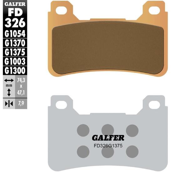 Klocki hamulcowe GALFER FD326 metaliczne G1375