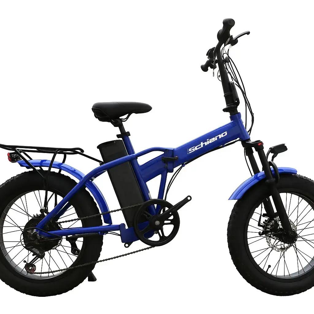 Aluminum fat bike, 48x 13Ah battery, suspension, Blue