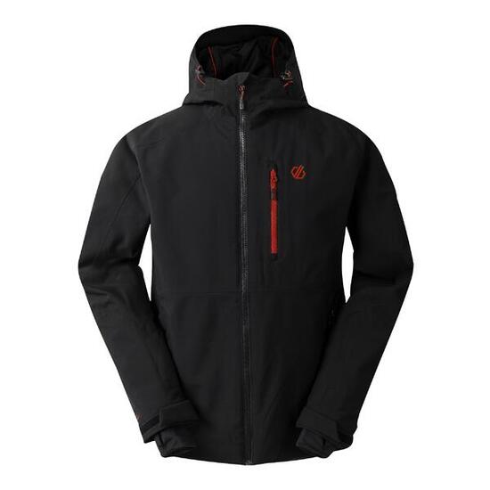 Eagle III" Skijacke für Herren Schwarz/Leuchtend Rot