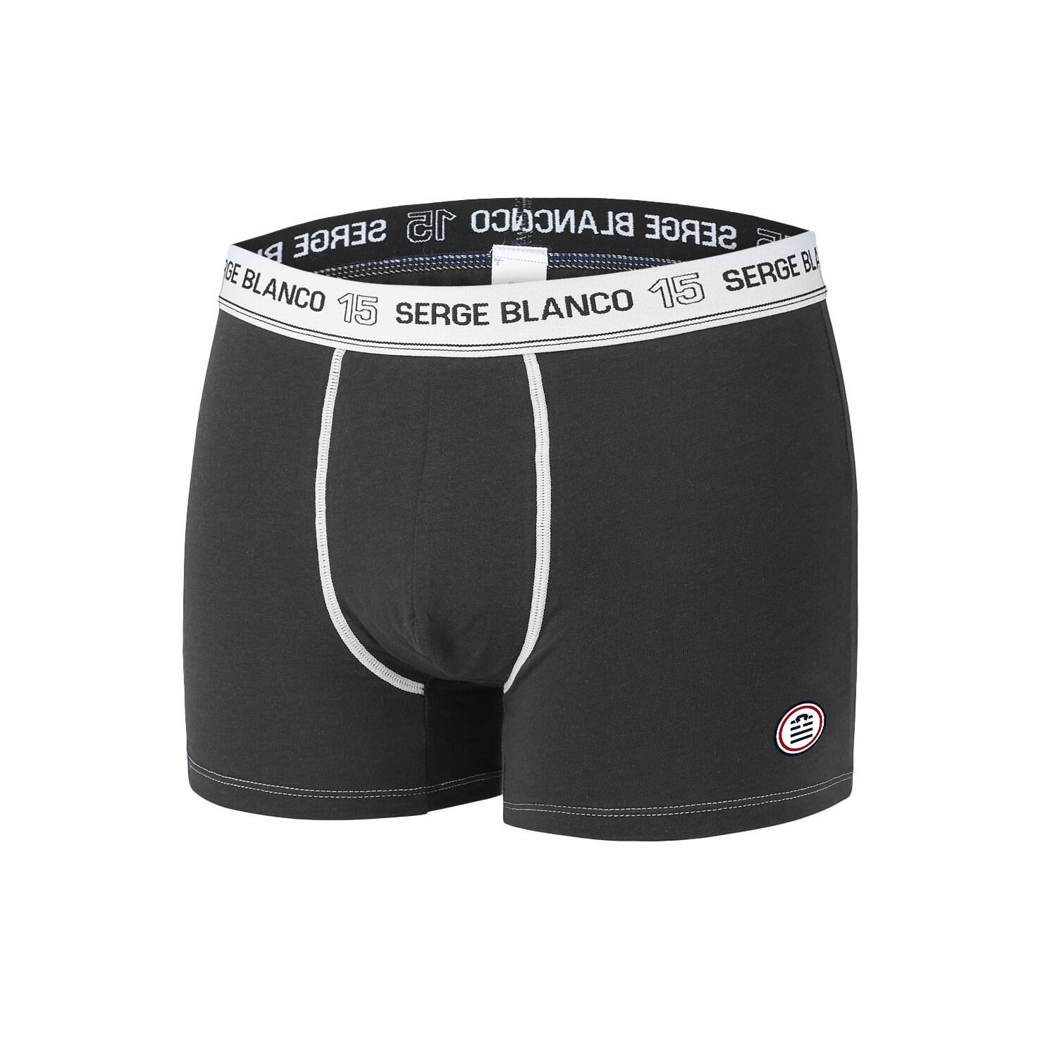 Lot de 8 boxers homme en coton Noir 2/5