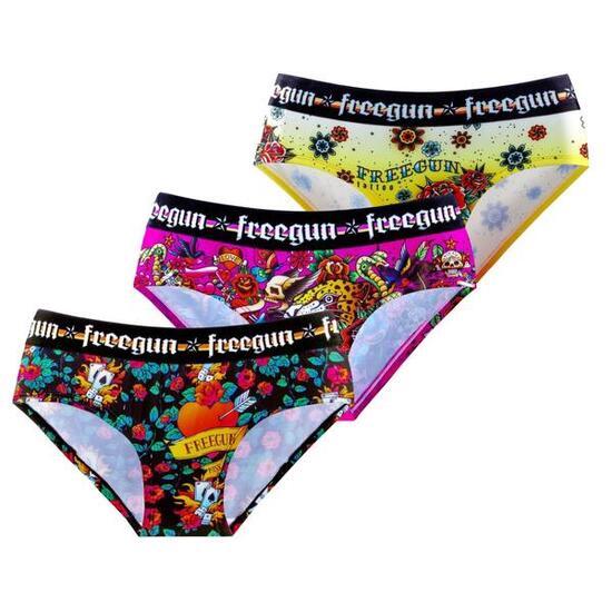 Lot de 3 culottes fille Hardy Tatoo