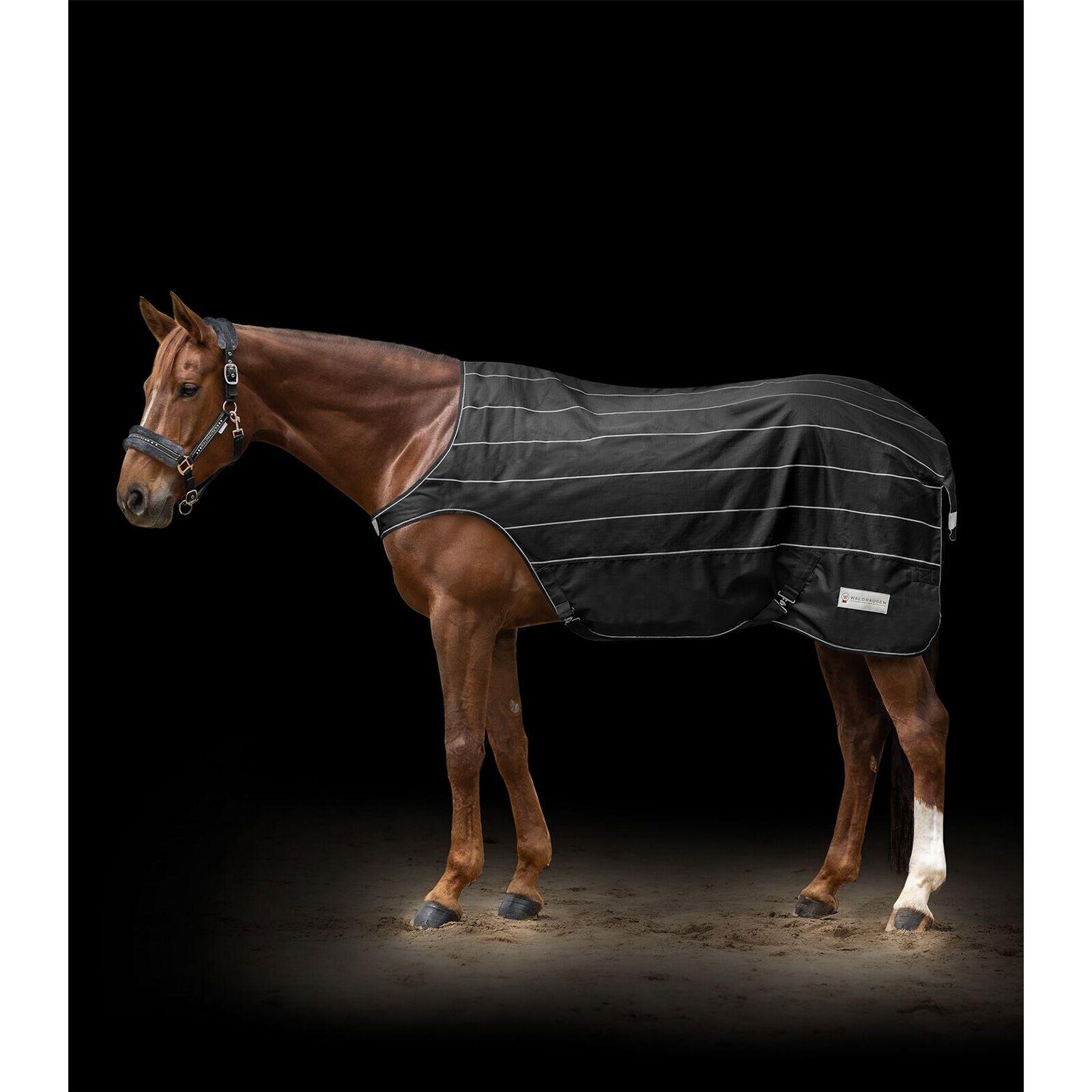Waldhausen - Couverture De Marcheur Pour Cheval Waldhausen Reflex - Couverture Cheval - Gris|noir - 125 Cm - Decathlon
