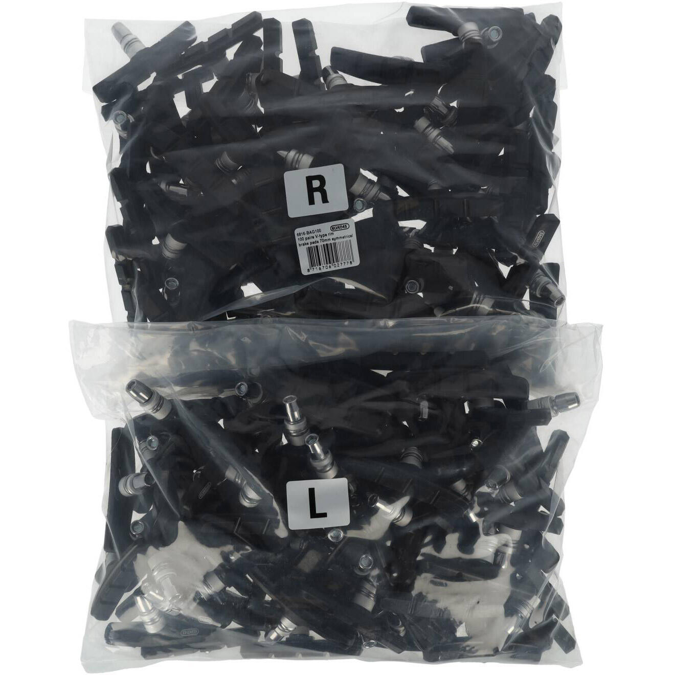 Elvedes Rim Blocks V-frein 70 mm symétrique (100pr 2/2