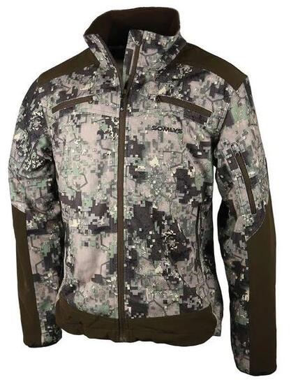 Veste mixte stretch nylon polyester camo digital vert S à 3XL
