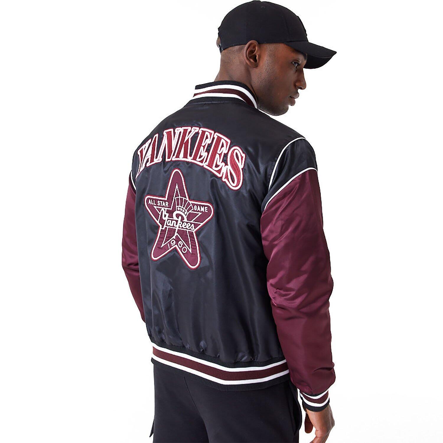 New Era Herren Varsity College Jacke New York Yankees schwarz/kastanienbraun 7/7
