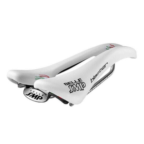 Selle SMP Sattel Pro Blaster Weiß mit Edelstahl-Sattelstütze