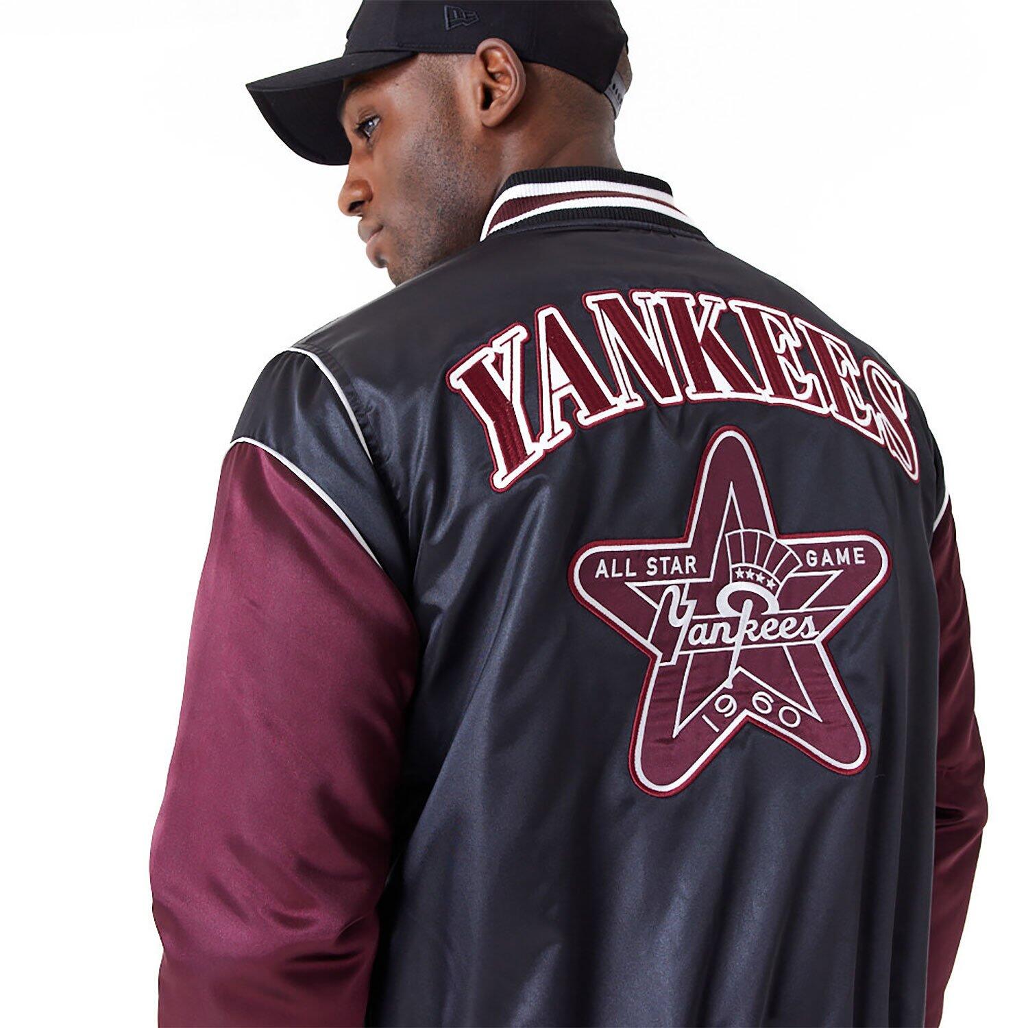 New Era Herren Varsity College Jacke New York Yankees schwarz/kastanienbraun 5/7