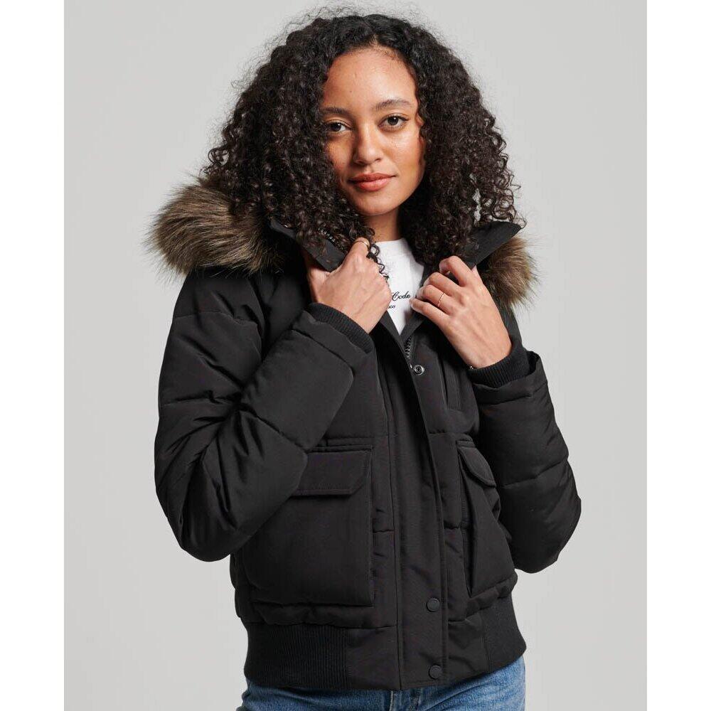 Blouson rembourré à capuche femme Superdry Everest 3/6