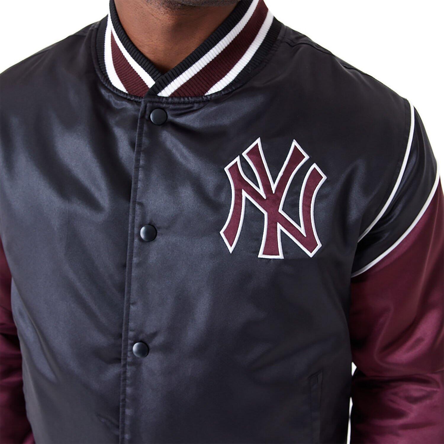 New Era Herren Varsity College Jacke New York Yankees schwarz/kastanienbraun 6/7