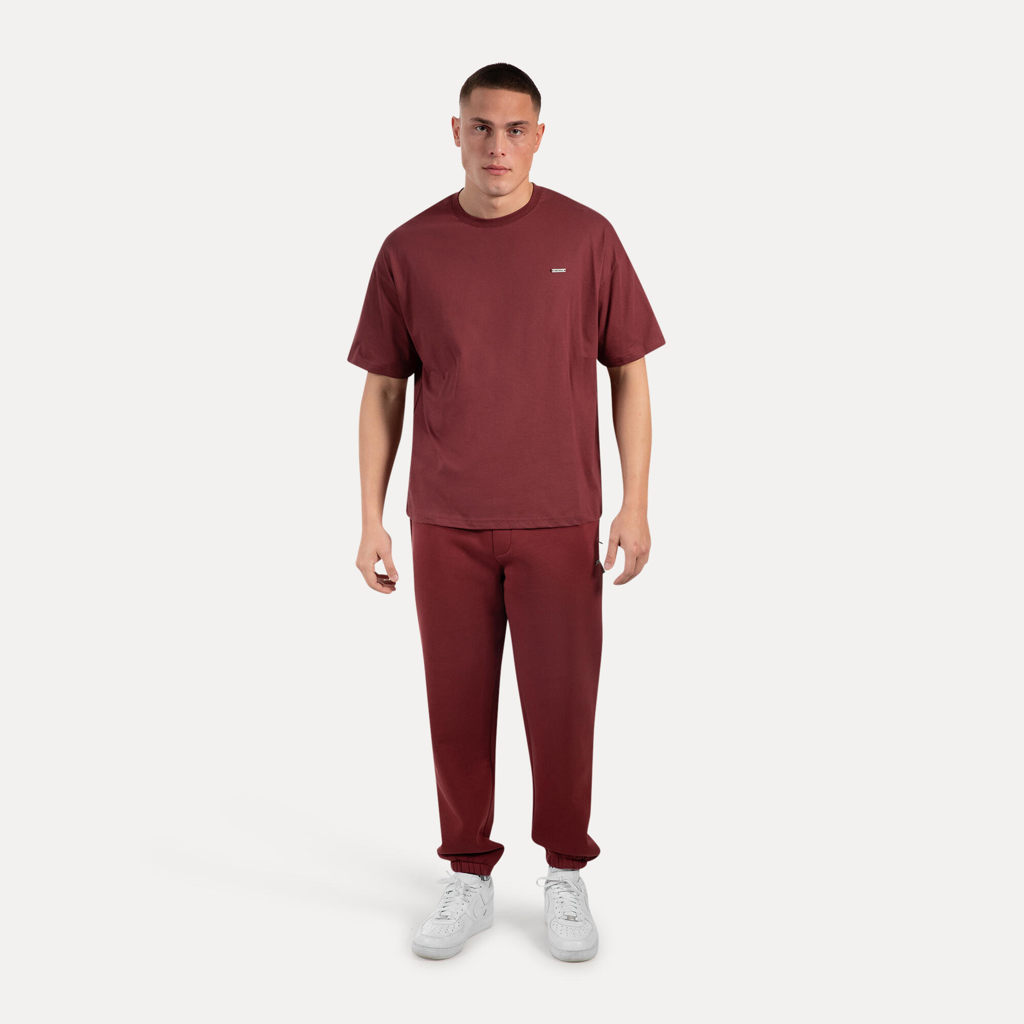 Herren T-Shirt Cedrik Bordeaux 3/5