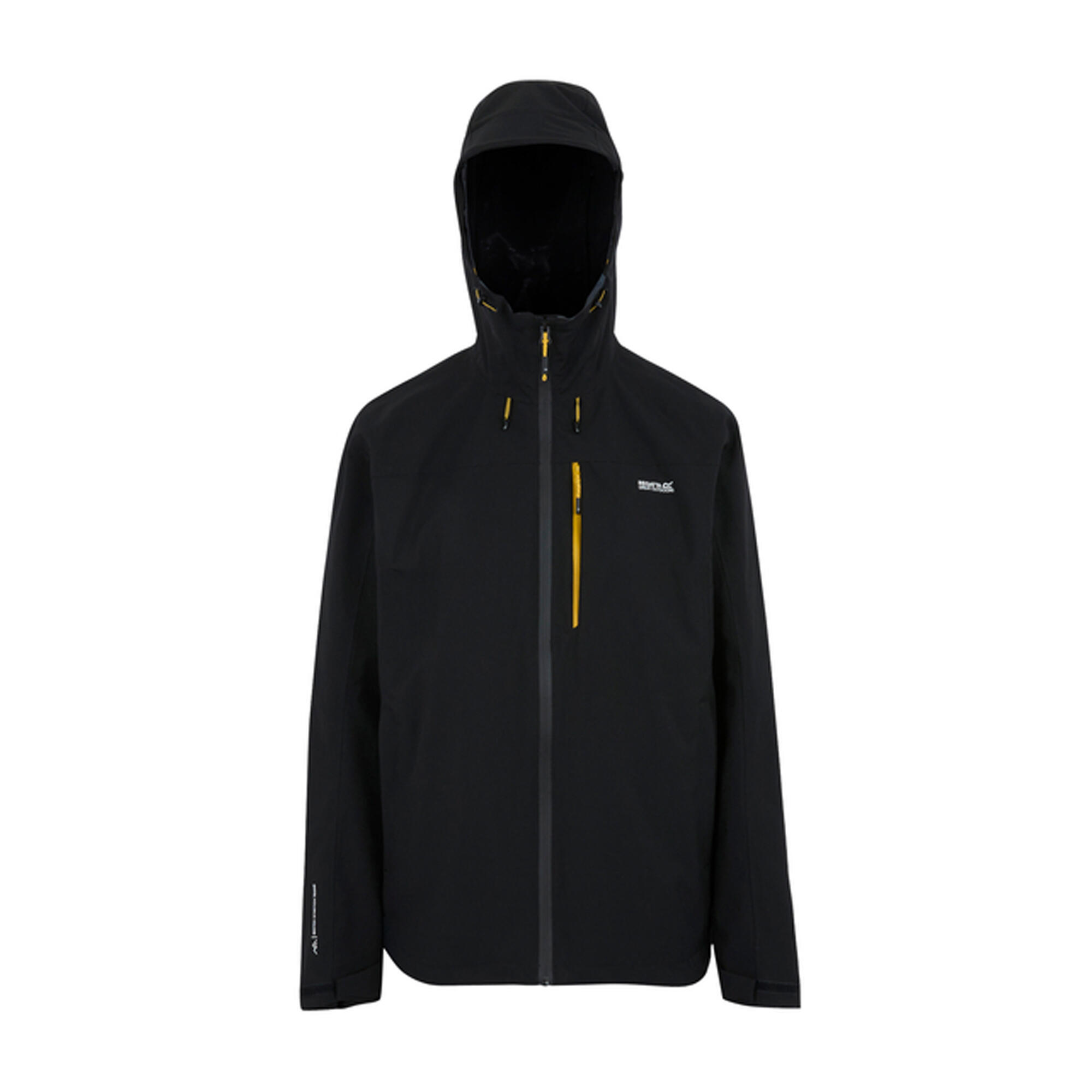 Regatta - Veste Imperméable Birchdale Homme (noir / Jaune Or) - Veste - Jaune|noir - Decathlon