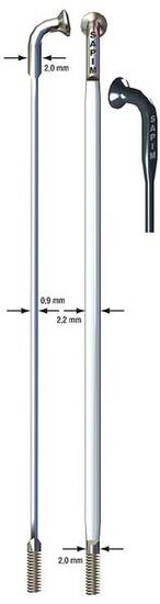 SAPIM SPAAK 14-266 CX-RAY Flat Silber mit Brustwarze (20.