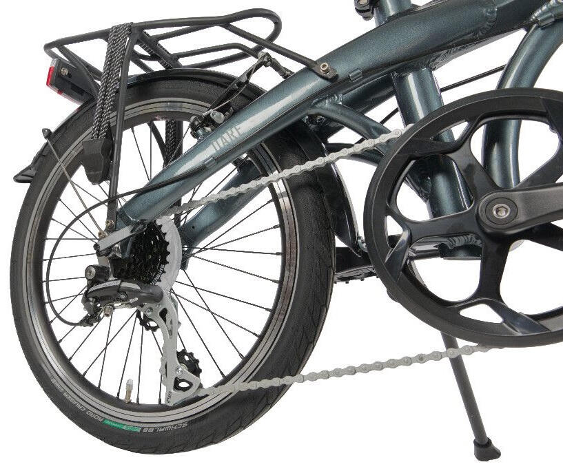 Ugo Dare D7 bicicleta plegable 20" 7 velocidades freno V - gris océano 3/4