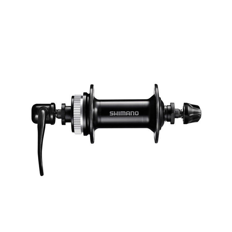SHIMANO Mozzo Shimano per freno a disco 32 fori 100 mm nero in alluminio.