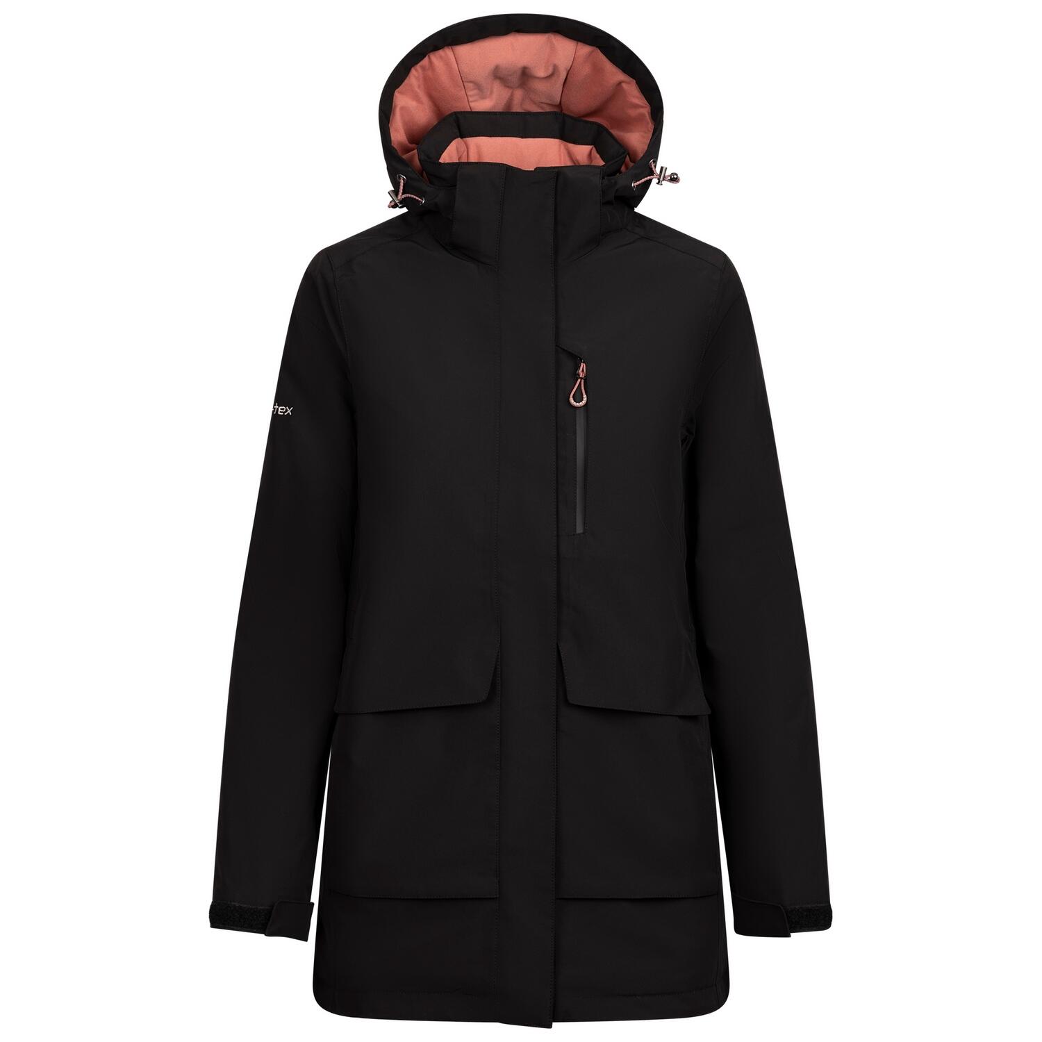 TRESPASS Womens/Ladies Hosho Waterproof Jacket (Black)