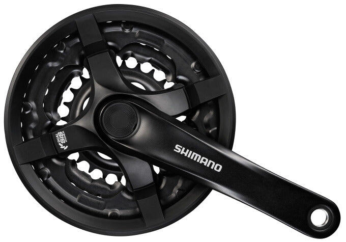 SHIMANO Shimano FC‑TY501 Guarnitura Triple 170 mm 48-38-28 Nera.