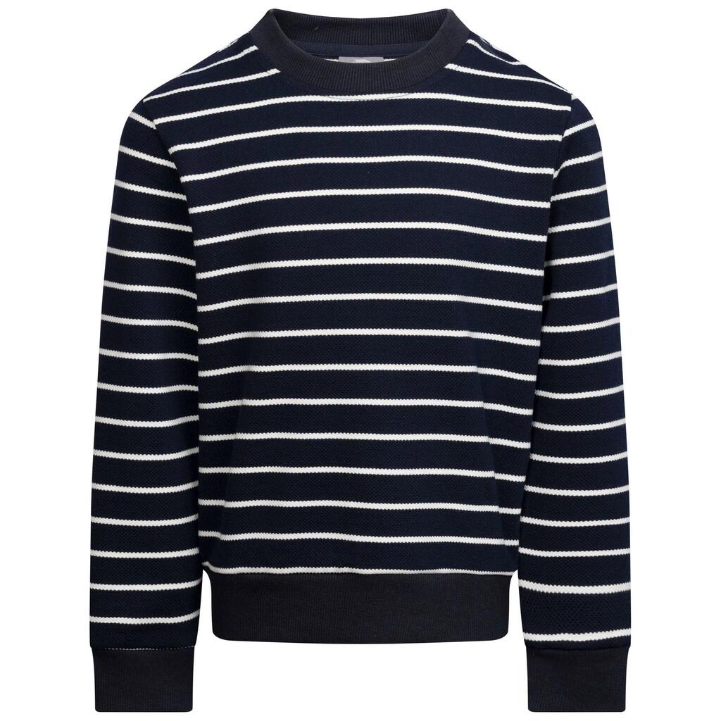 Boys Broadleaf Contrast Striped LongSleeved Top (Navy)