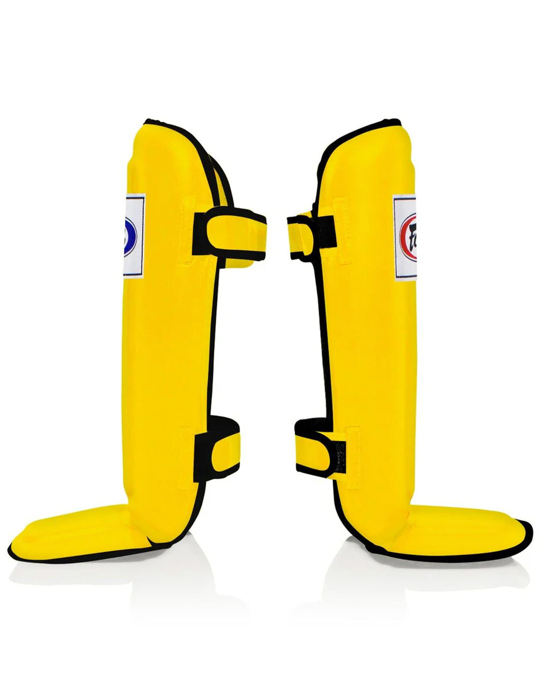 Fairtex Schienbein und Spannschoner - Instep Shin Guard SP3, Gelb L 2/3
