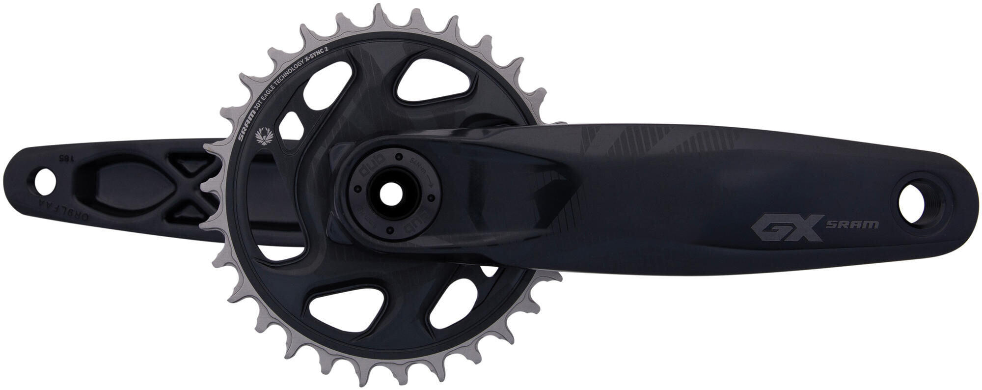 Sram crankstel gx eagle crankset gx eagle 30t fatbike 4 165mm 1/1