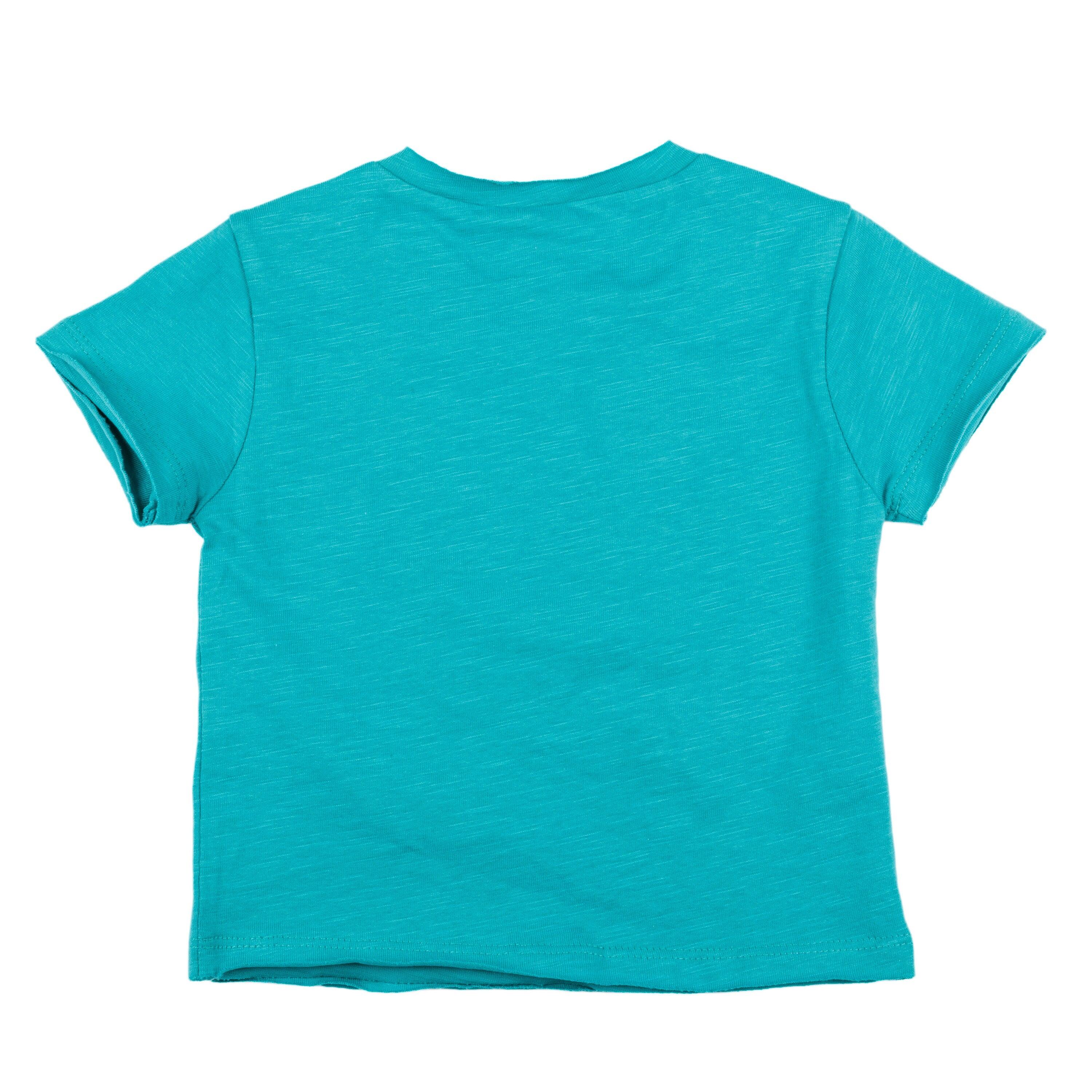 Camiseta infantil turquesa "Mantenha-se 4/4