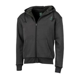 Sweat à capuche zippé vert Treeland polaire 100% polyester