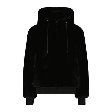 Veste à capuche en fausse fourrure femme CMP