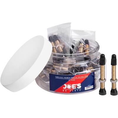Joe's no flats tubeless presta ventielen 48 mm, pot 40 stuks