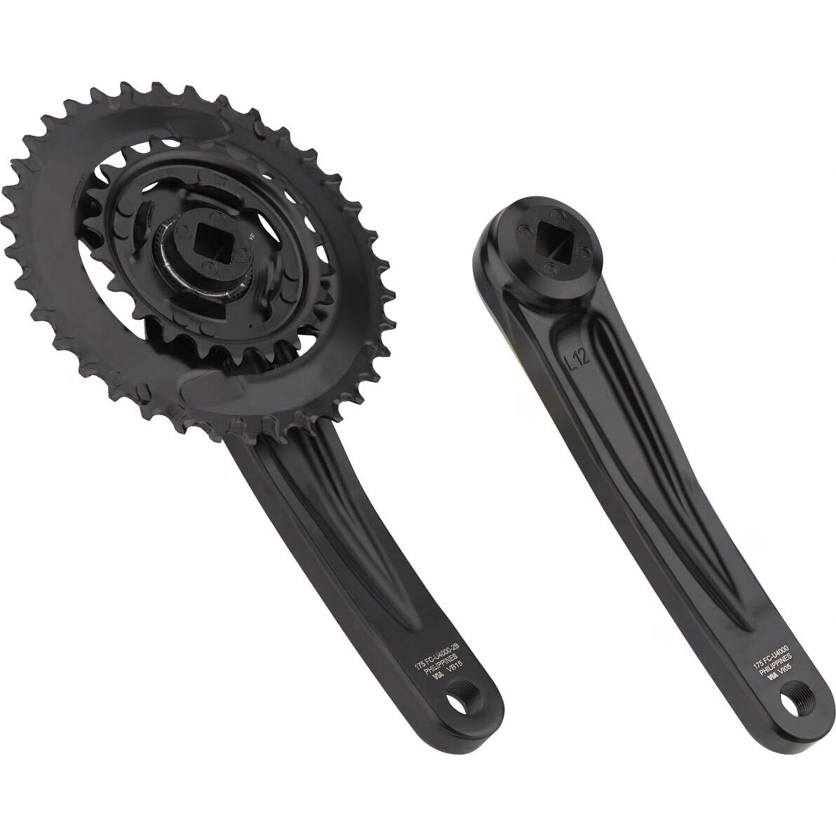 Shimano pédalier queues 9 10 11v 170mm 26 40t noir oem 3/4