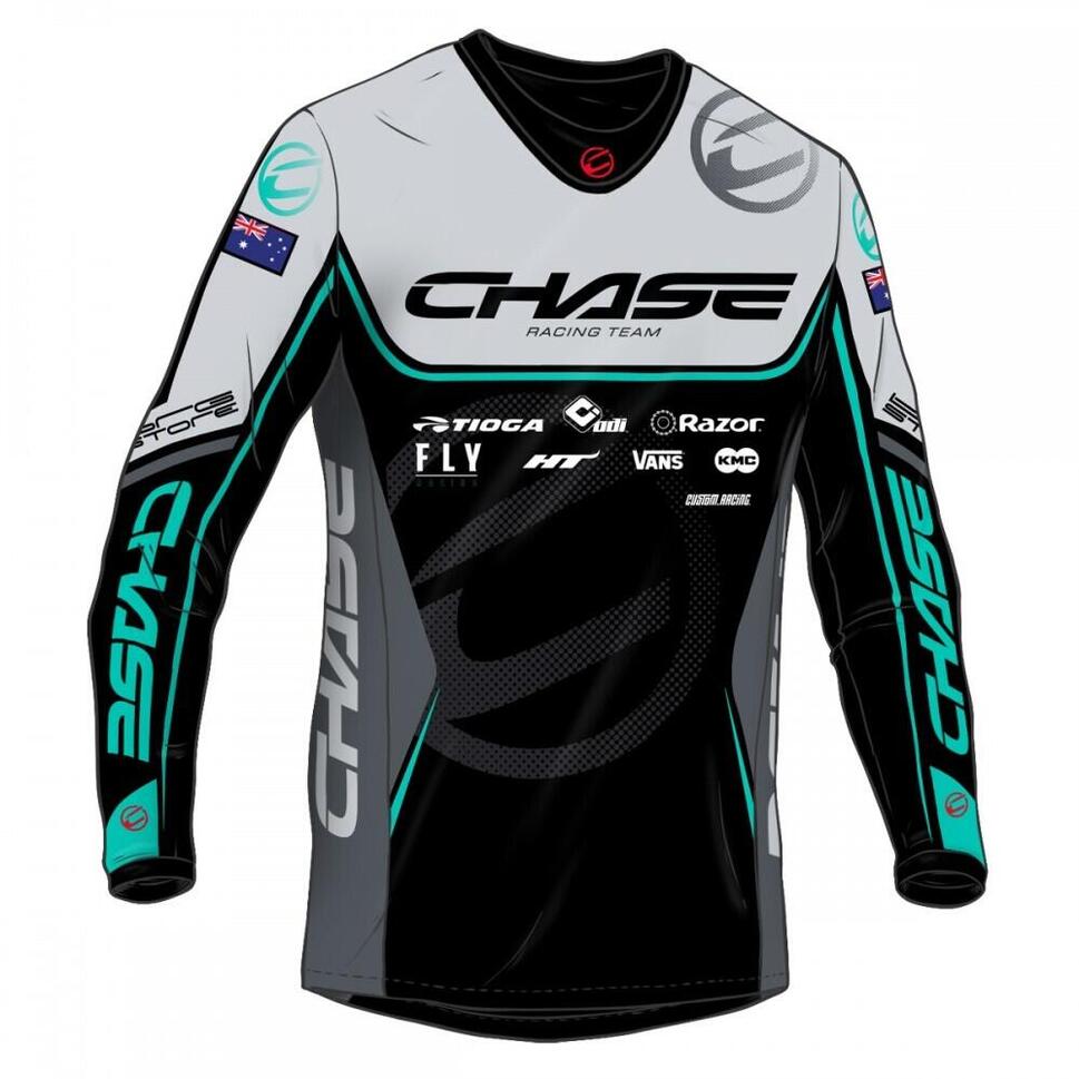 Dziecięcy dżersej z długim rękawem Chase Team Izaac Kennedy Replica 2025