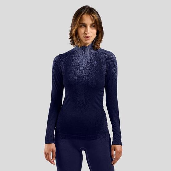 Odlo Damen Langarmshirt Performance Warm Blackcomb 196281