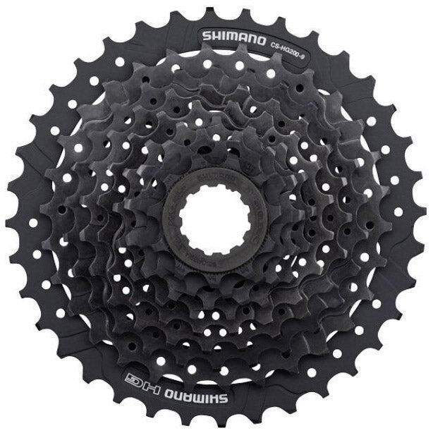 SHIMANO Shimano HG20 Cassetta 9 velocità 11-36T, nera.