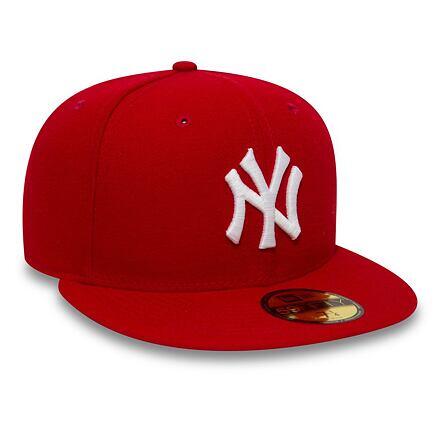 Kappe NEW ERA 5950 MLB Basic NEYYAN Scarlet/White L 2/5