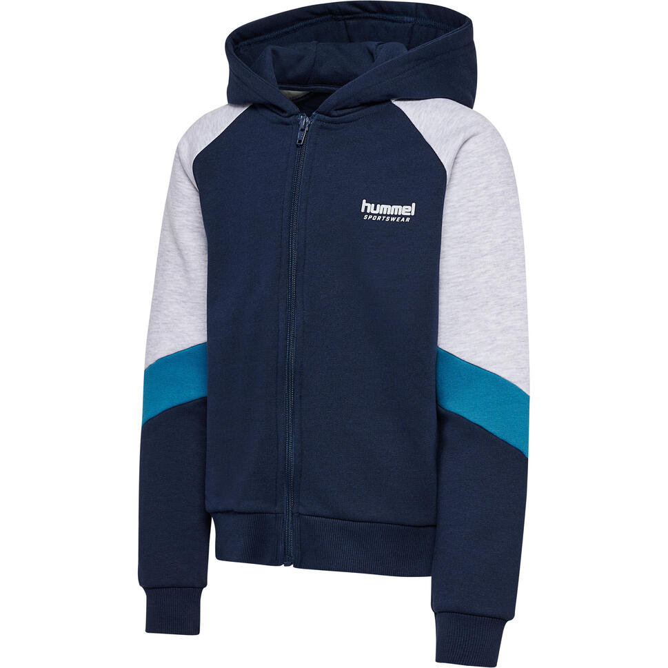 Dziecięca bluza z kapturem zapinana na zamek Hummel Blocked Loose