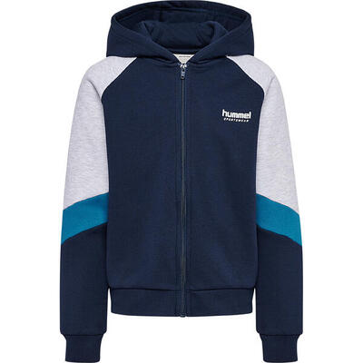 Dziecięca bluza z kapturem zapinana na zamek Hummel Blocked Loose