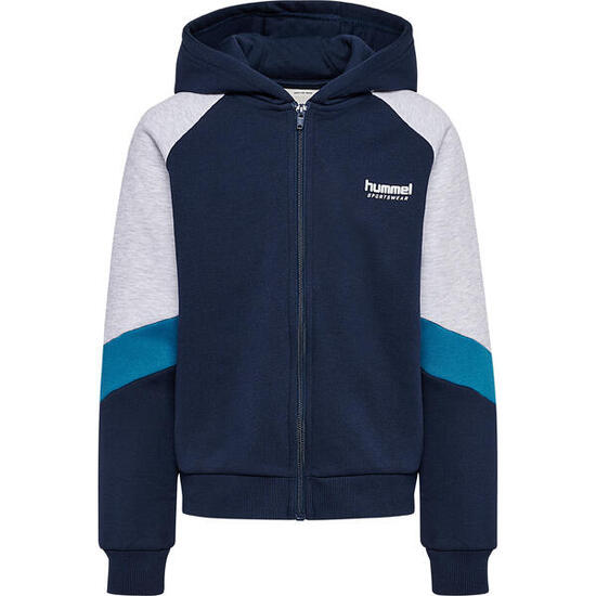 Dziecięca bluza z kapturem zapinana na zamek Hummel Blocked Loose