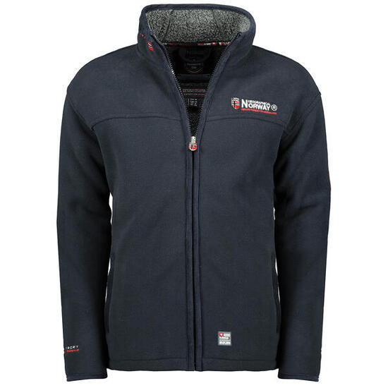 Felpa con zip e ricamo Geographical Norway Ubolt