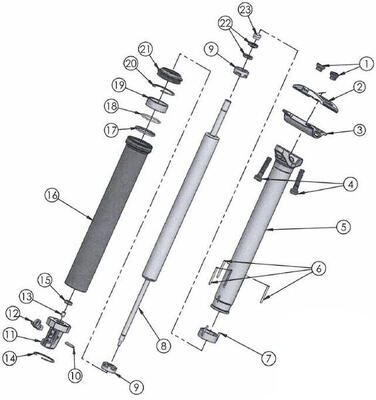 Contec nara dropair dlx servicekit a, 100mm