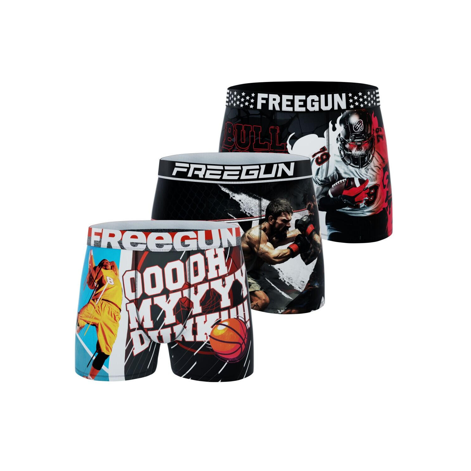 Lot de 3 Boxers enfant US Sports 1/5