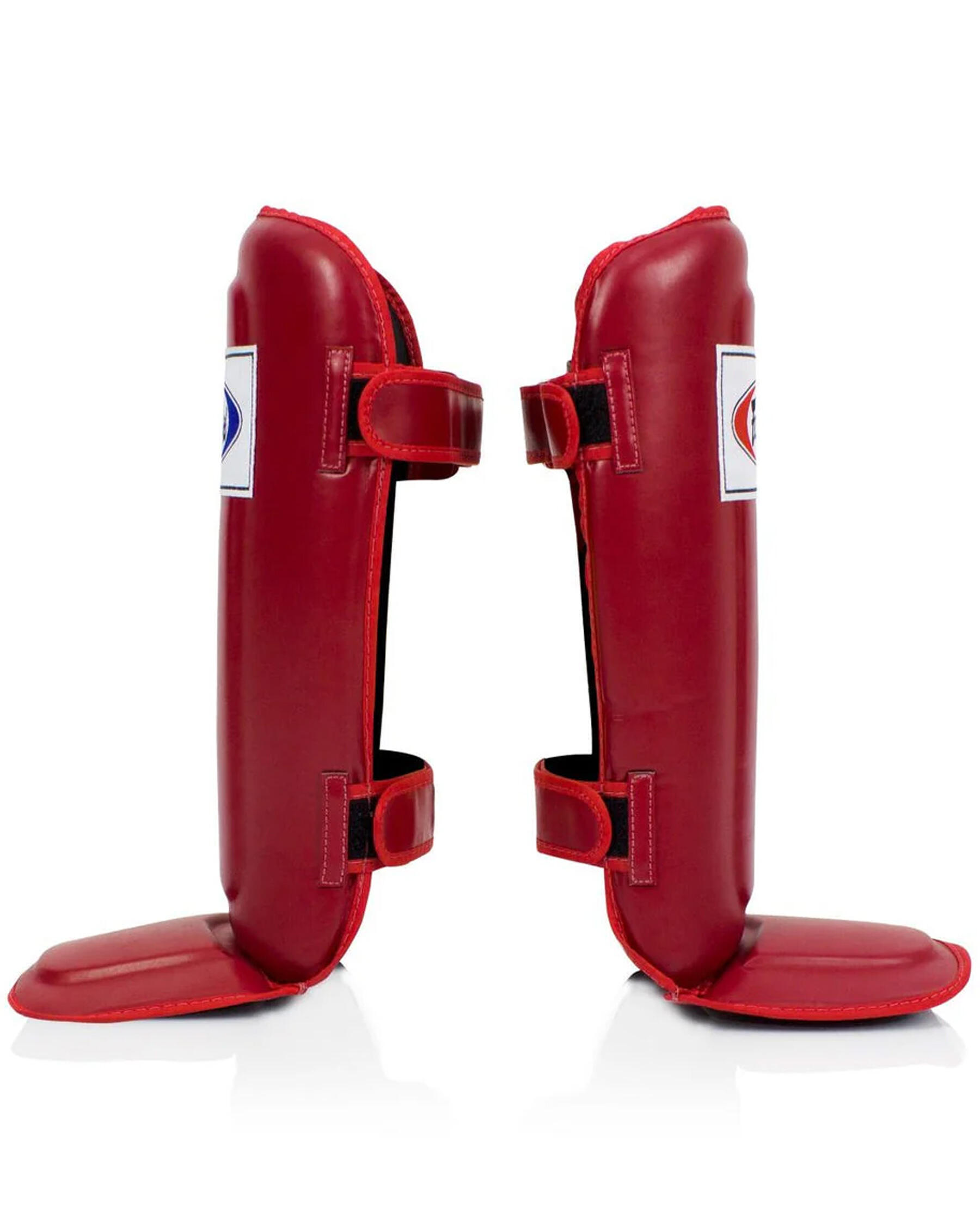Fairtex Schienbein und Spannschoner - Instep Shin Guard SP3, Rot M 2/4