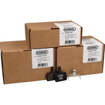 Elvedes schijfremblokken 6854mc, middencompound, zwart, 60 paar