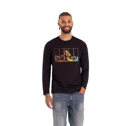 Tshirt Manches Longues Décontracté ZEPLIN Homme (Noir)