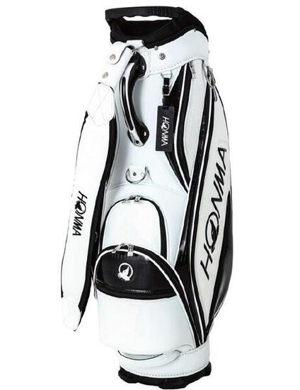 Honma Staff Bag 12496 Sac de Golf pour Chariot, Blanc/Noir