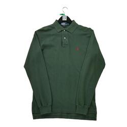 Reconditionné - Polo manches longues Homme Vert - homme - Très Bon État